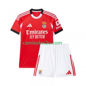 Camisolas de futebol Sport Lisboa e Benfica Criança Equipamento Principal 2025/26 Manga Curta